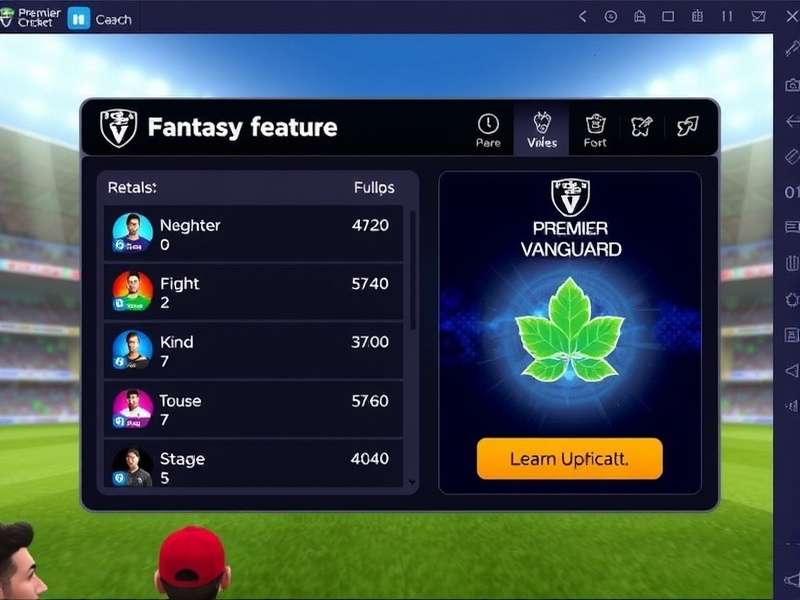 Premier Cricket Vanguard Fantasy Coach Feature